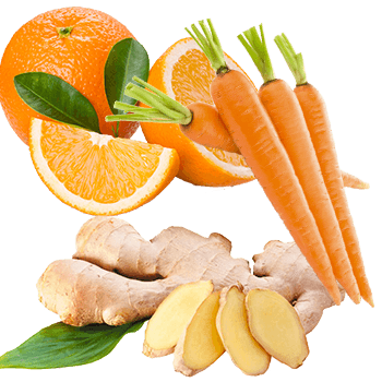 Cam + Gừng + Cà Rốt
