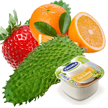 Mãng Cầu + Dâu + Cam + Yogurt